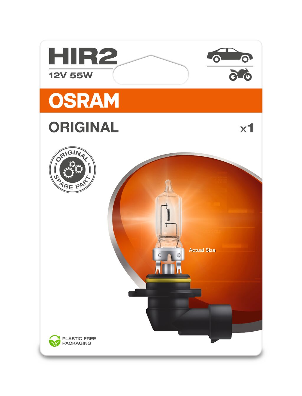 OSRAM 9012-1BL ORIGINAL Glühlampe, Fernscheinwerfer